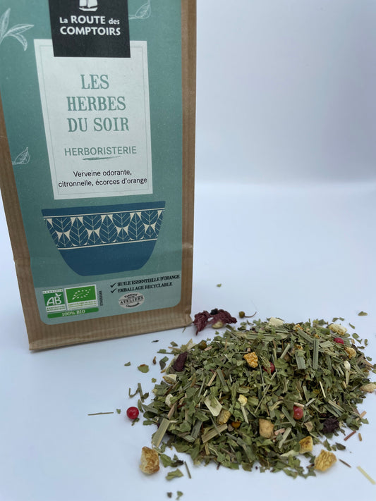 TISANE LA ROUTE DES COMPTOIRS - HERBES DU SOIR